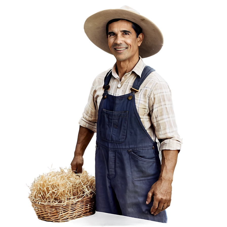 Vintage Farmer Image Png Xhs