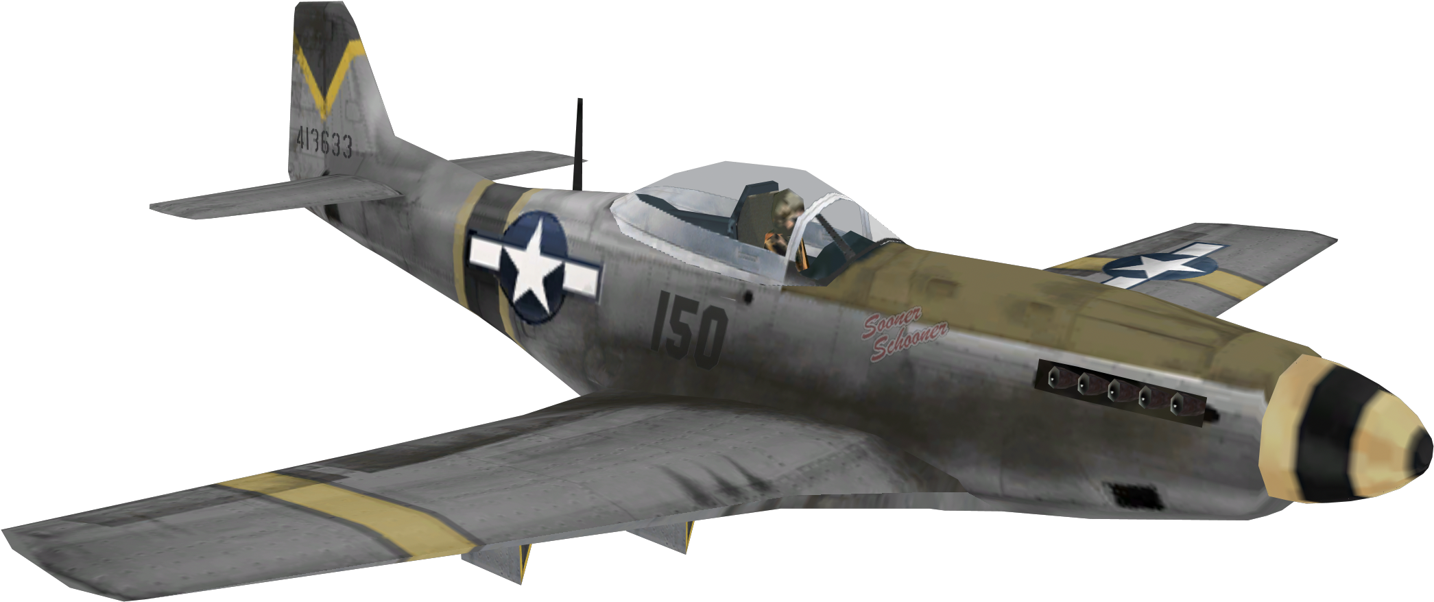World War 2 Plane Png - P 51 Mustang Png, Transparent Png PNG with transparent background