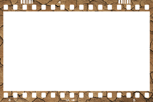 Vintage Film Frame Texture PNG with transparent background