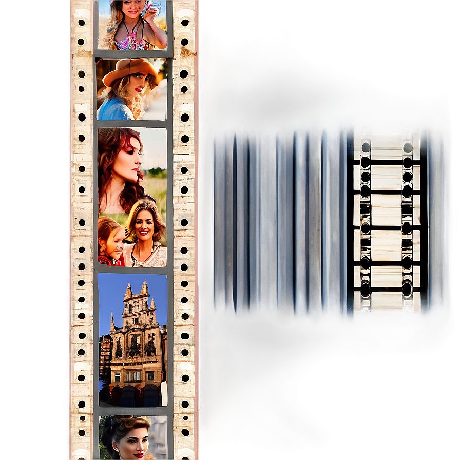 Vintage Film Photo Strip Png Ckc88