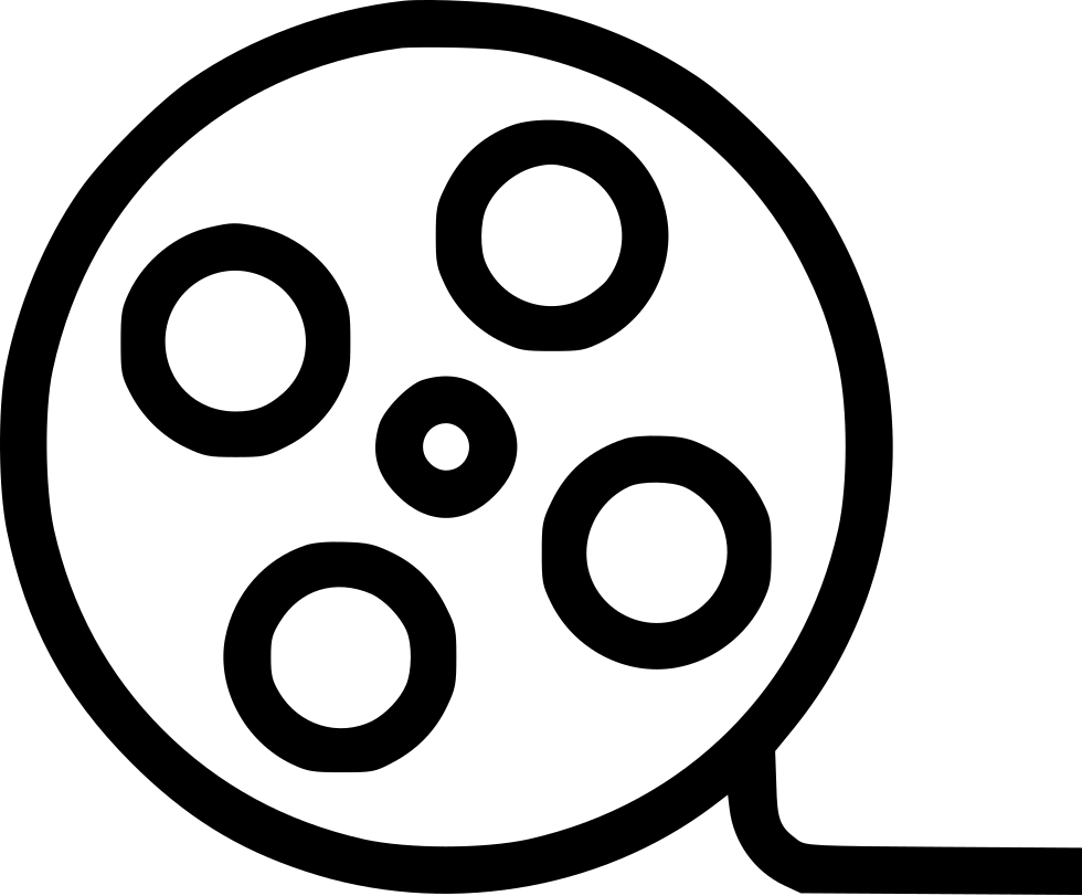 Vintage Film Reel Icon PNG with transparent background