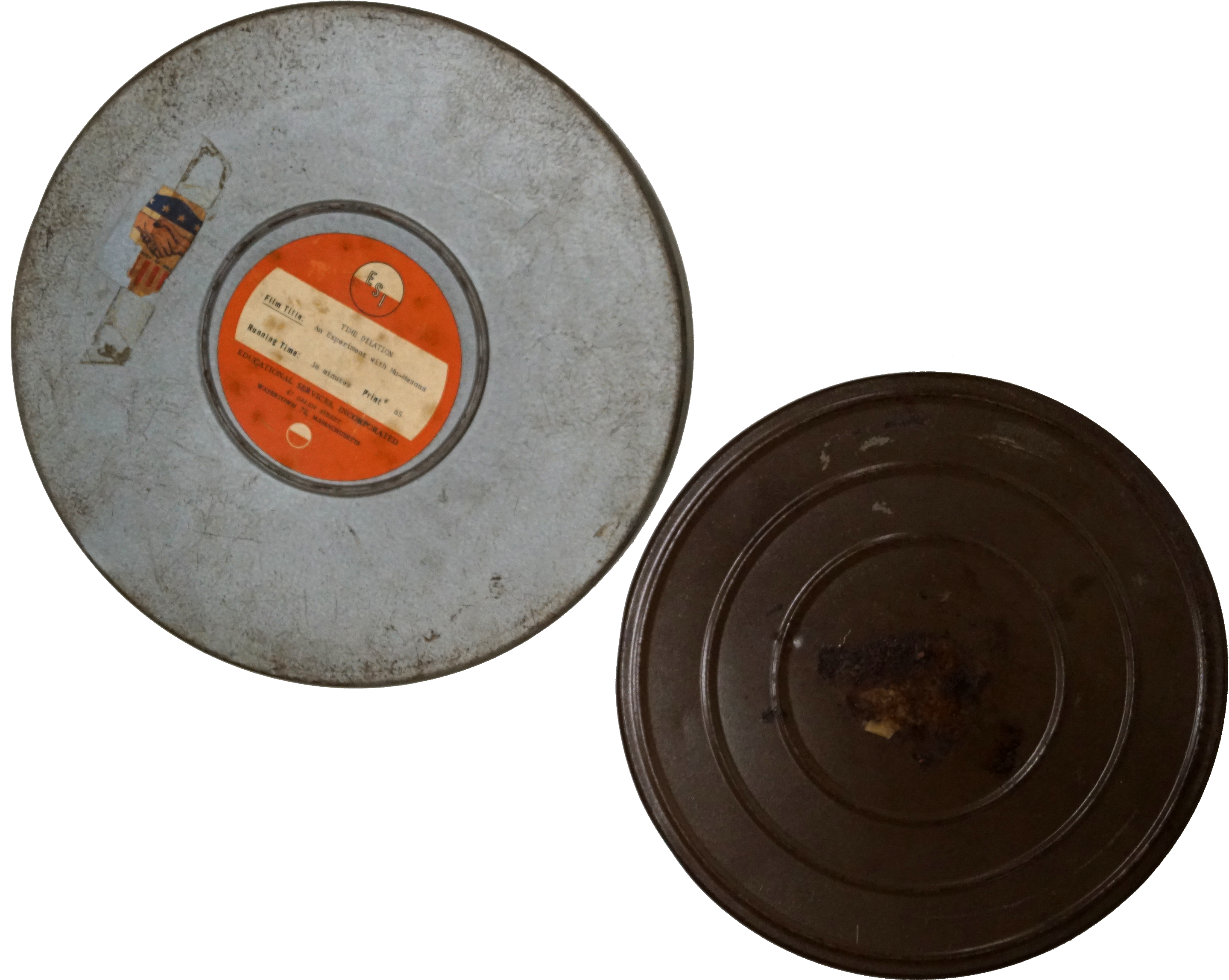 Vintage Film Reeland Canister PNG with transparent background