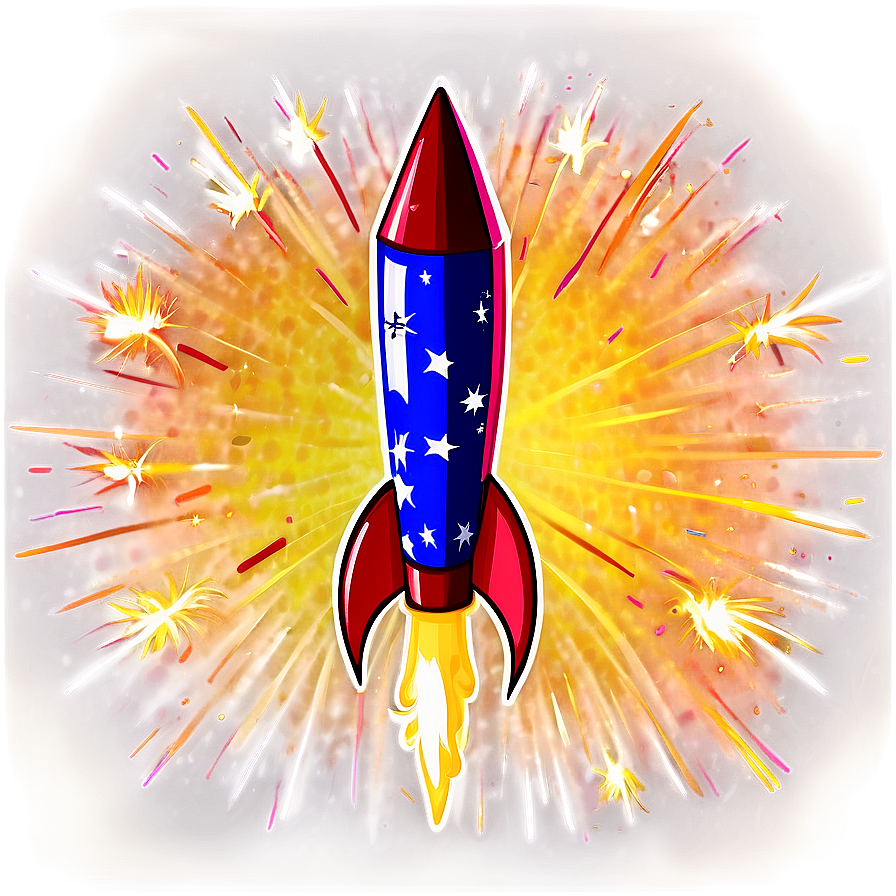 Vintage Firework Rocket Png Drt62