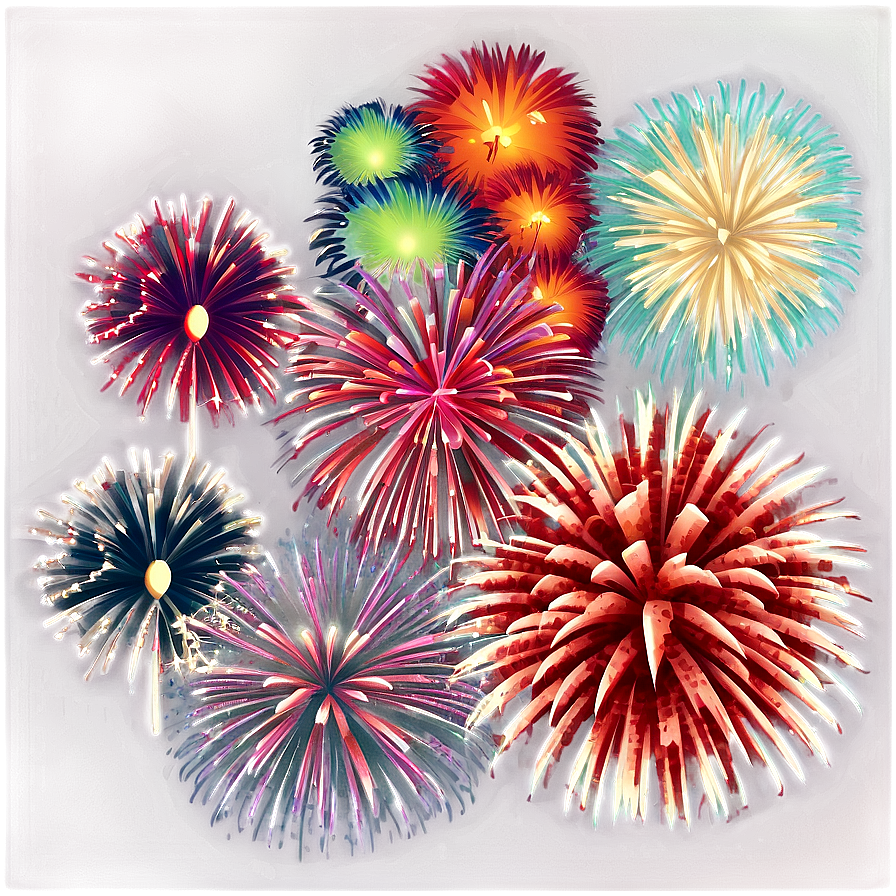 Vintage Fireworks Png 05042024