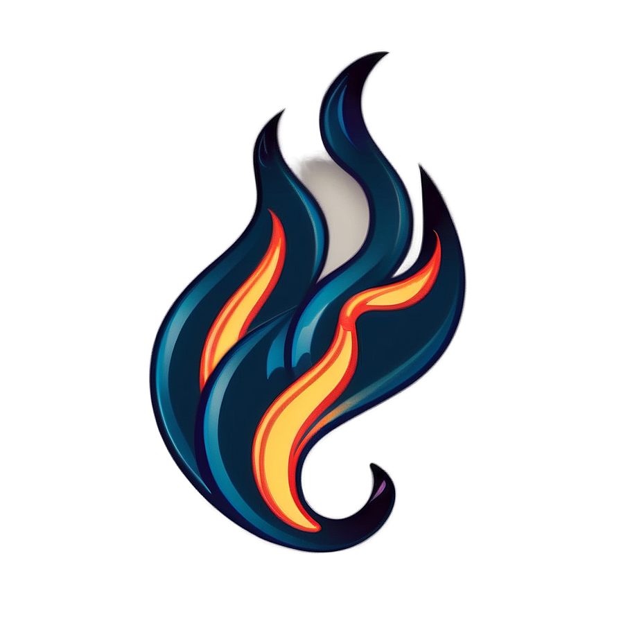 Vintage Flames Illustration Png Dke77