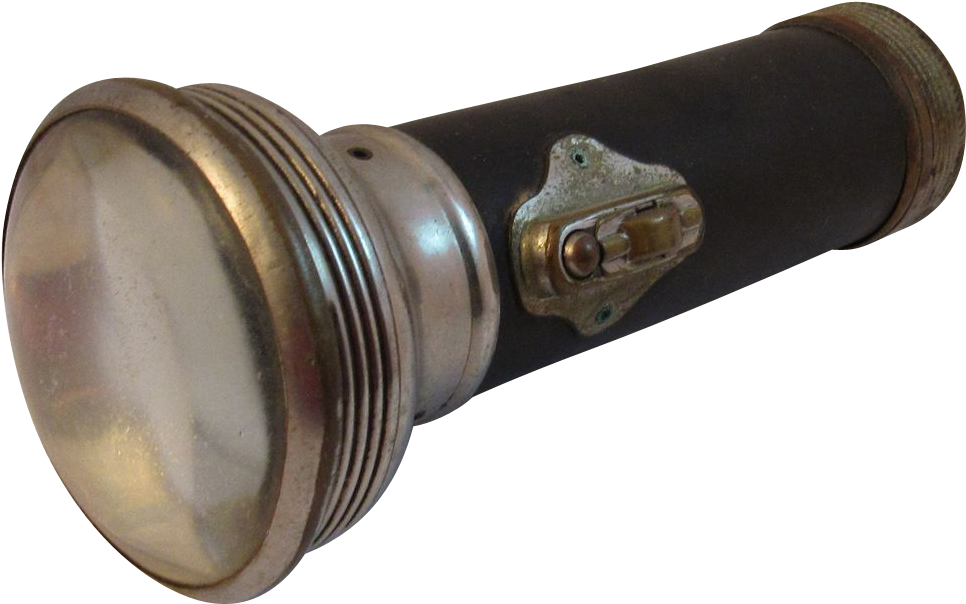 Vintage Flashlight Png, Transparent Png PNG with transparent background