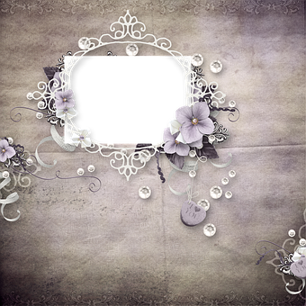 Vintage Floral Frame Design