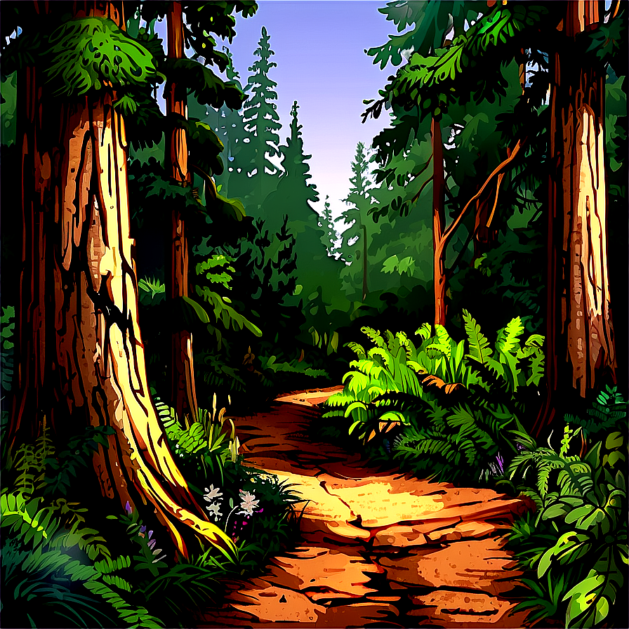 Vintage Forest Path Clipart Png Jmh