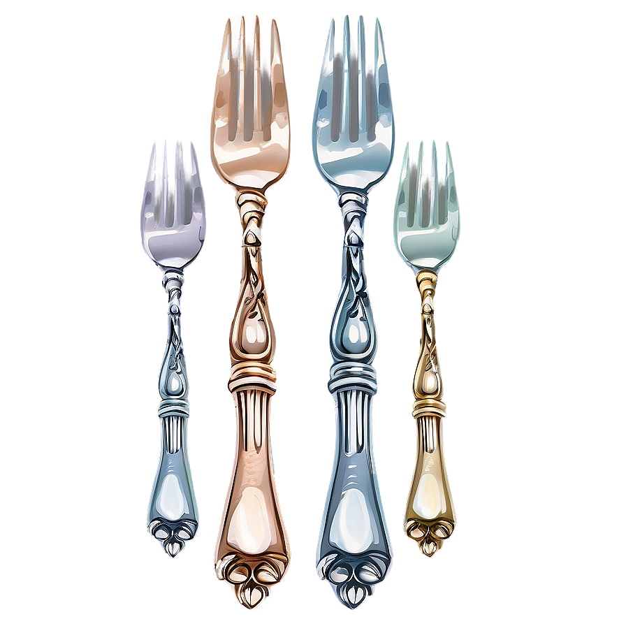 Vintage Fork PNG kjs34 PNG with transparent background