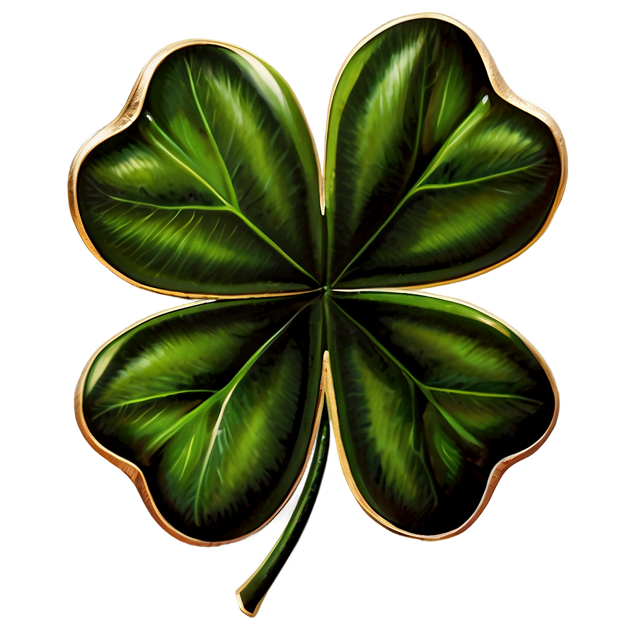 Vintage Four Leaf Clover Png 05252024