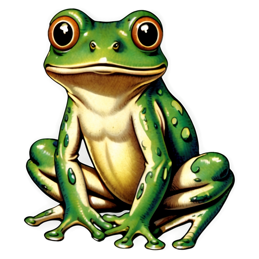 Vintage Frog Drawing PNG ndr PNG image with a transparent background, free high-resolution download