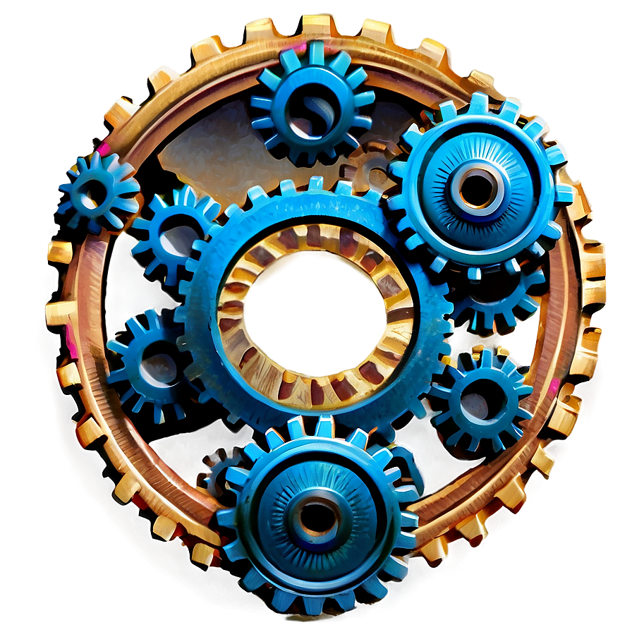 Vintage Gears PNG 43 PNG image with a transparent background, free high-resolution download
