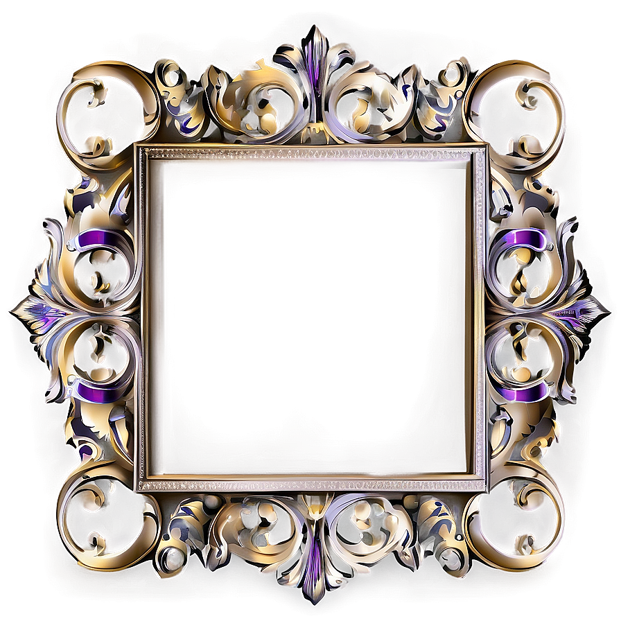 Vintage Glam Wedding Frame Png 06262024