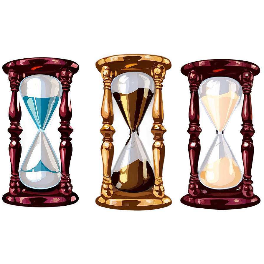 Vintage Glass Hourglass PNG qhq60 PNG with transparent background