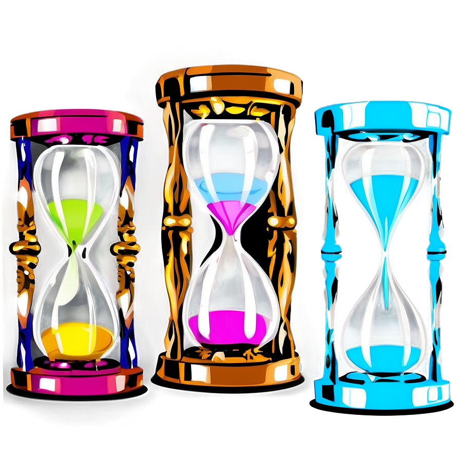 Vintage Glass Hourglass PNG ubj34 PNG with transparent background