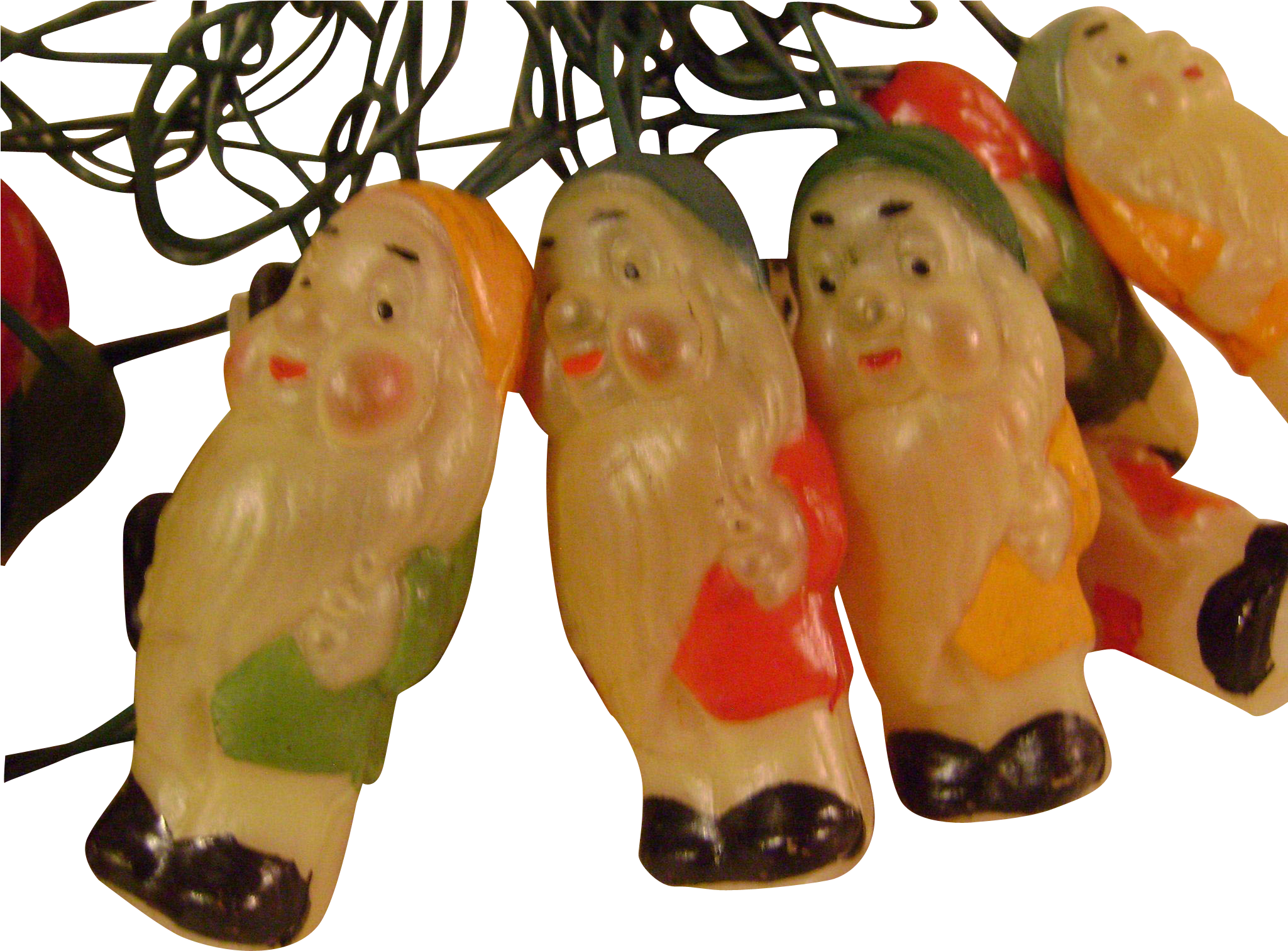 Vintage Celluloid Disney Dwarf String Of Lights - Animal Figure, HD Png Download PNG with transparent background