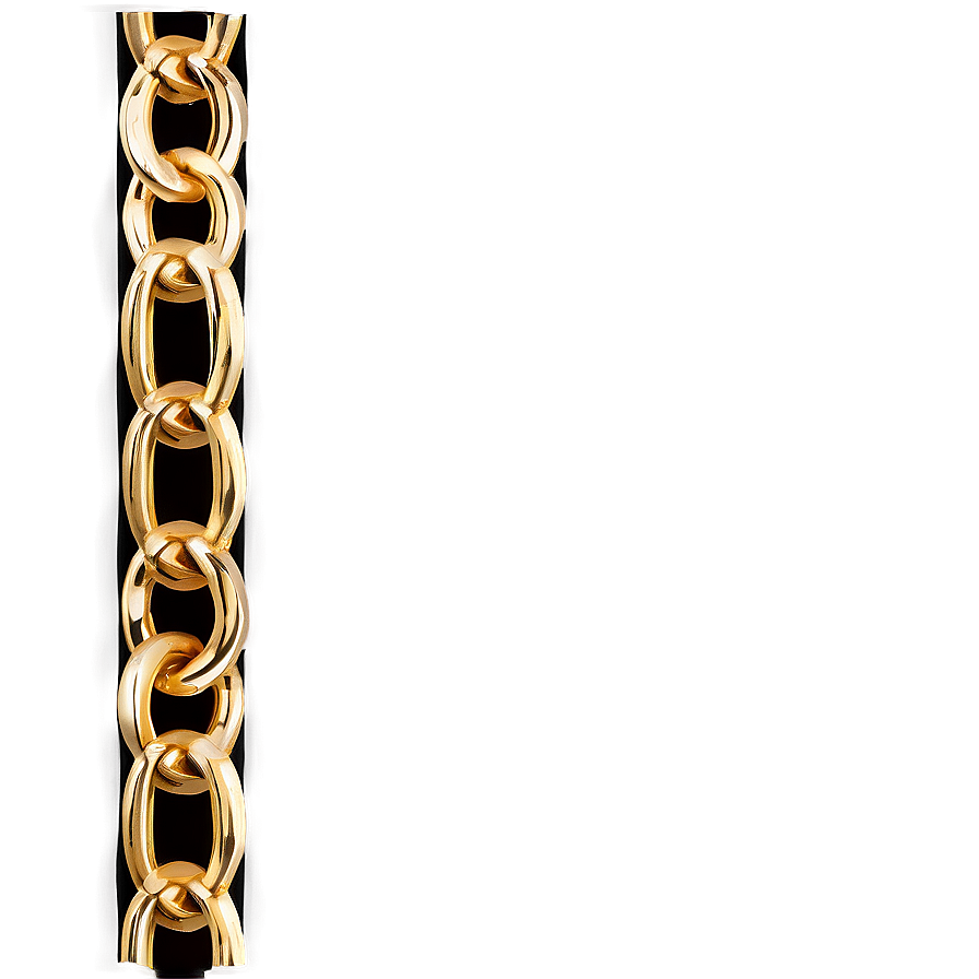 Vintage Gold Chain Png 12