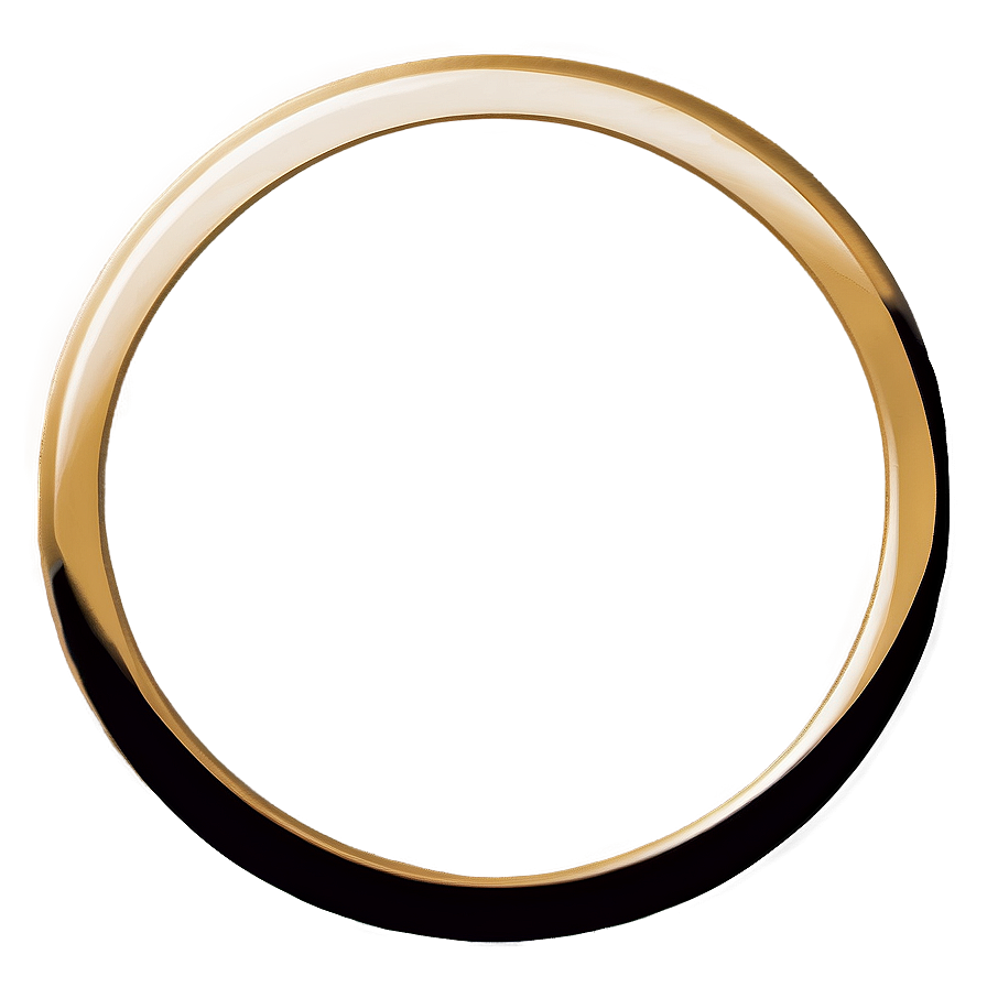 Vintage Gold Circle Frame PNG 40 PNG image with a transparent background, free high-resolution download