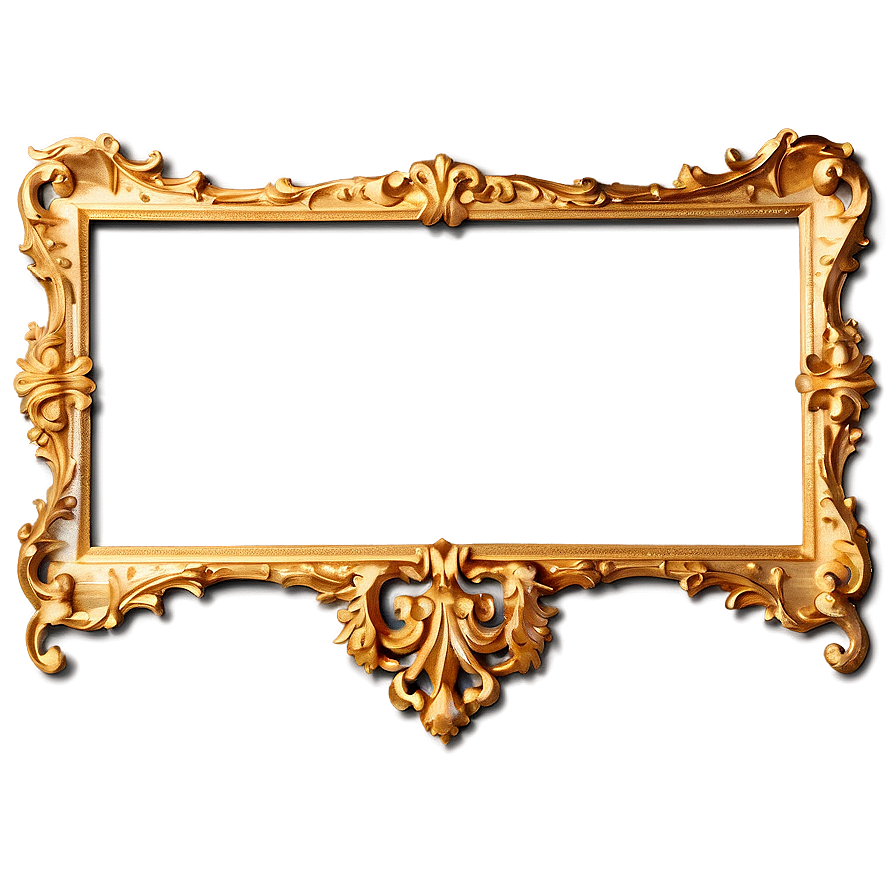 Vintage Gold Frame Png 06262024