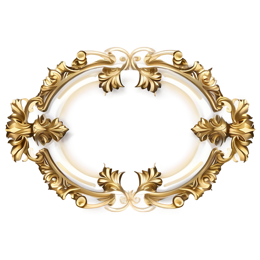 Vintage Gold Line Border PNG tgb PNG image with a transparent background, free high-resolution download