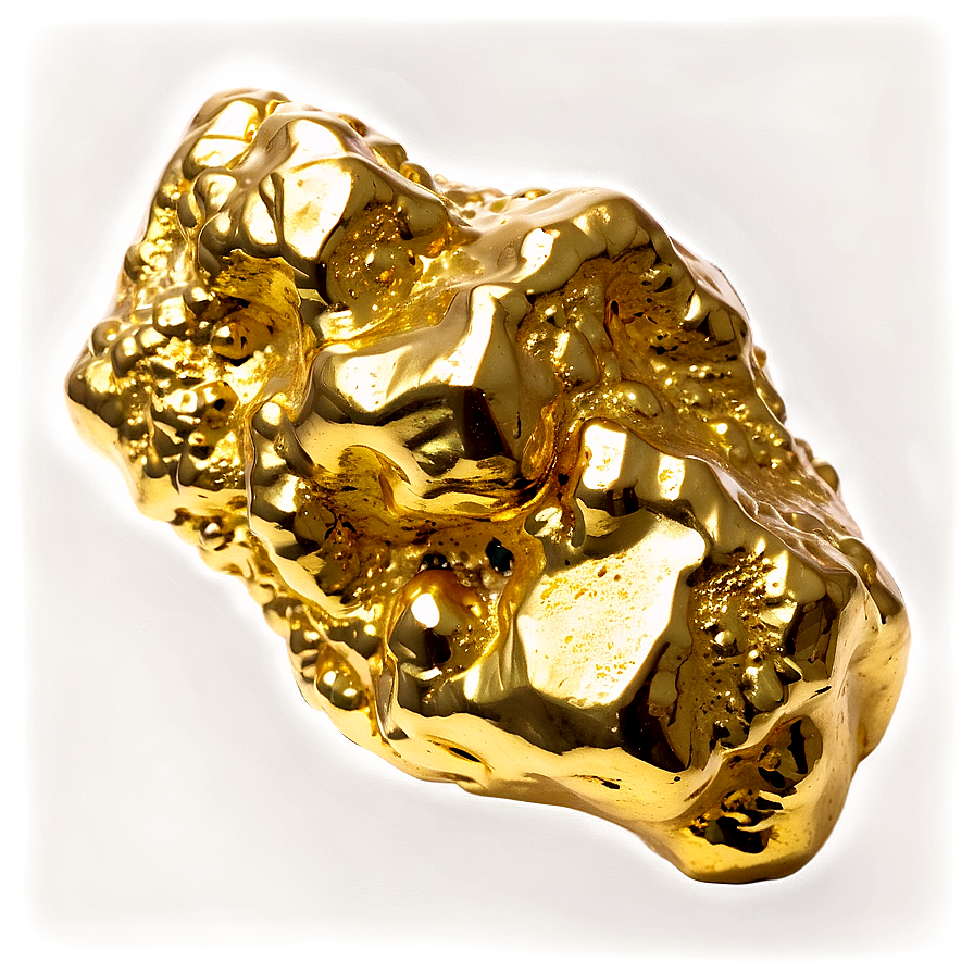 Vintage Gold Nugget Png 06132024