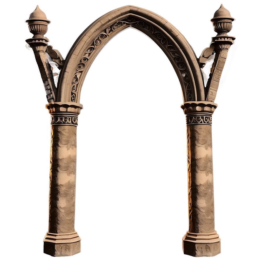Vintage Gothic Arc PNG 15 PNG with transparent background