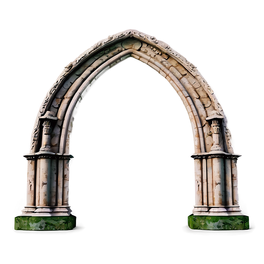 Vintage Gothic Arc PNG bqp14 PNG with transparent background