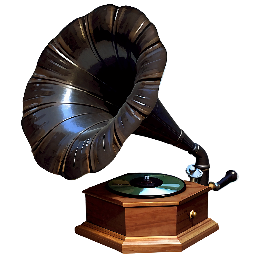 Vintage Gramophone Png 06112024