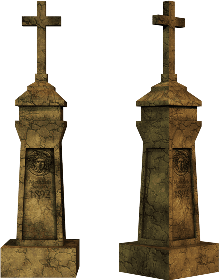 Vintage Grave Monuments1892 PNG with transparent background