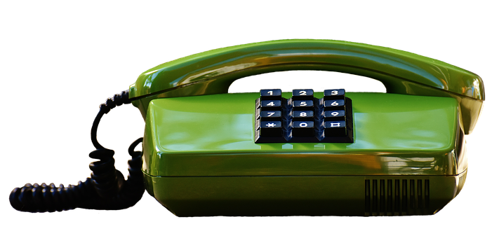 Vintage Green Rotary Phone