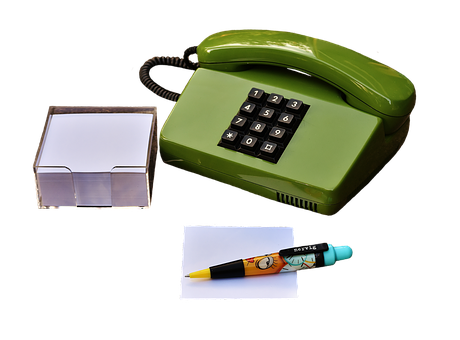 Vintage Green Telephone Office Supplies