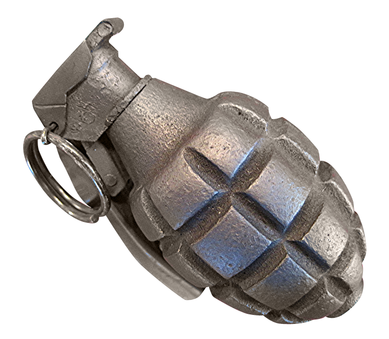 Vintage Grenade Isolated