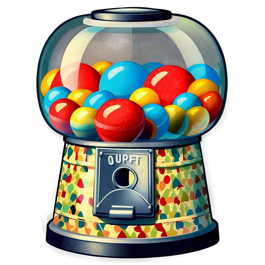 Vintage Gumball Machine Png Jfg