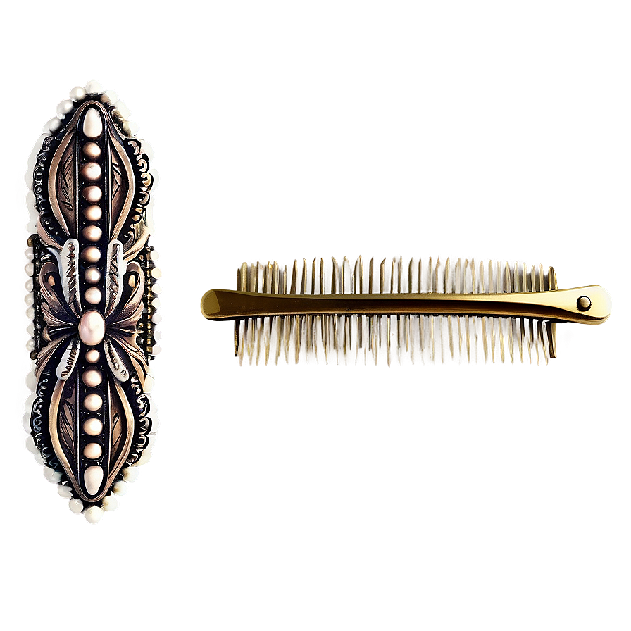 Vintage Hair Clip Design Png 06132024