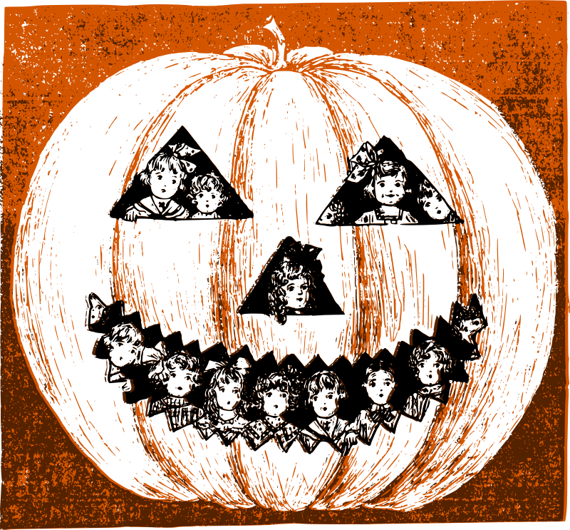 Free Kids In Lantern - Jack-o'-lantern PNG with transparent background
