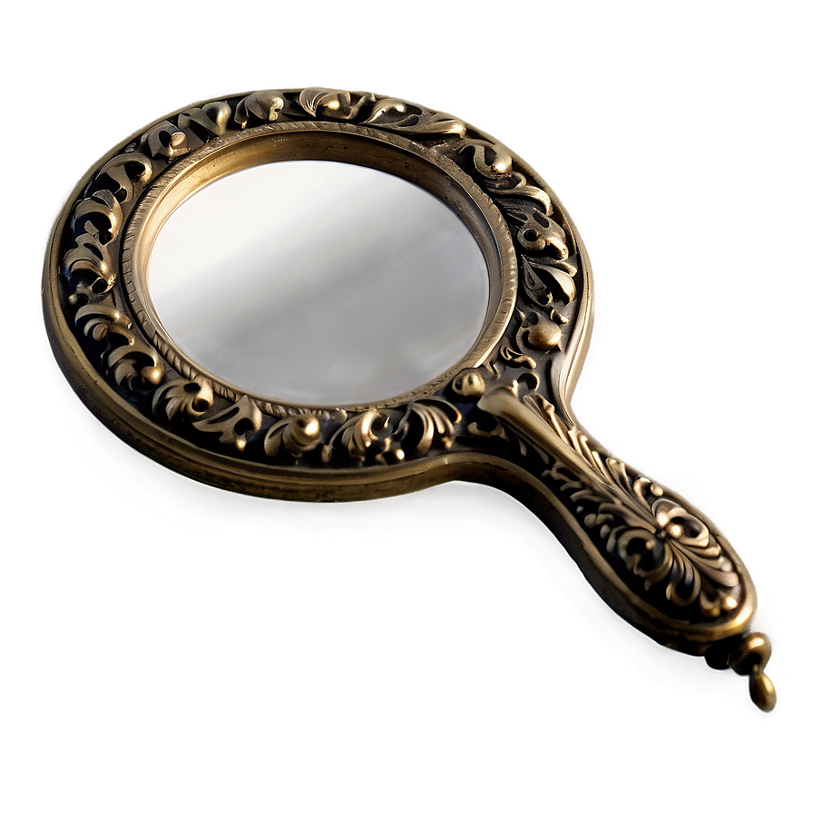 Vintage Hand Mirror PNG clx PNG image with a transparent background, free high-resolution download
