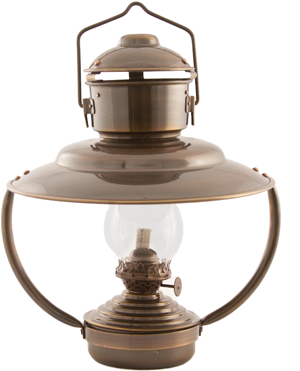 Vintage Hanging Kerosene Lamp