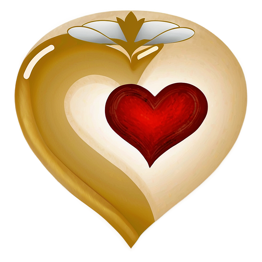 Vintage Heart Drawing Png 06202024