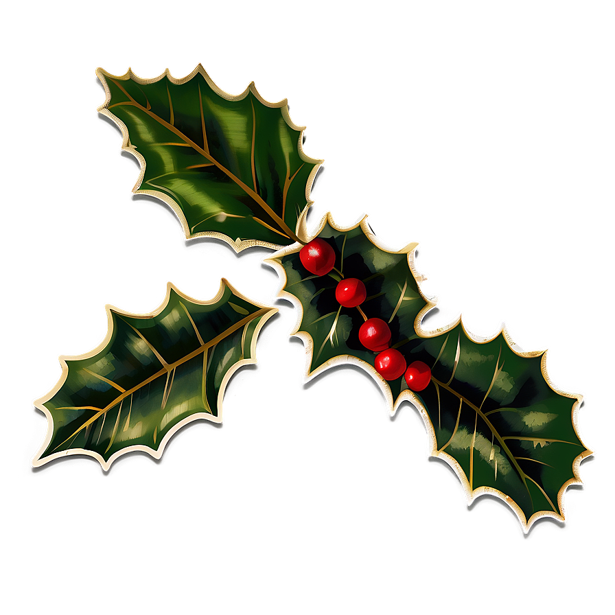 Vintage Holly Png 48