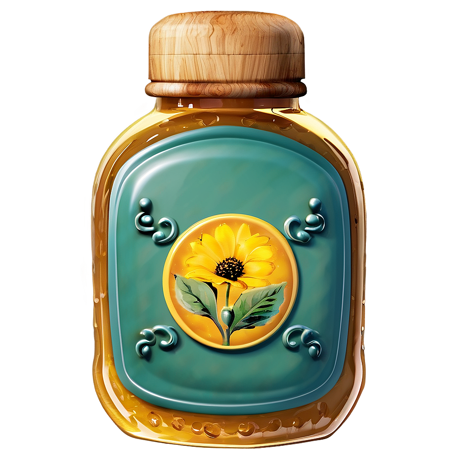 Vintage Honey Jar Png Hca