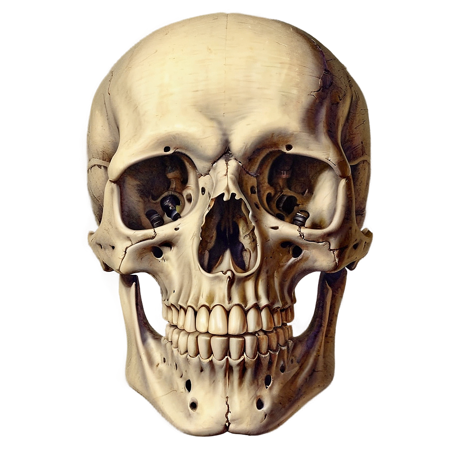 Vintage Human Skeleton Drawing Png 73