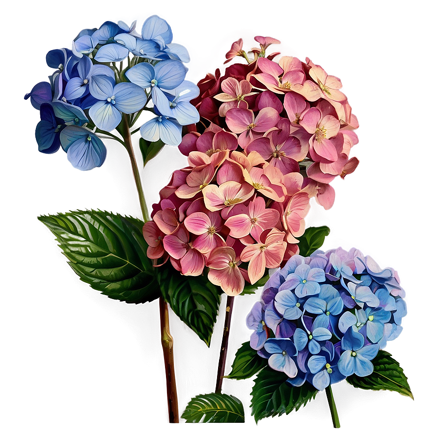 Vintage Hydrangea Png Kdv