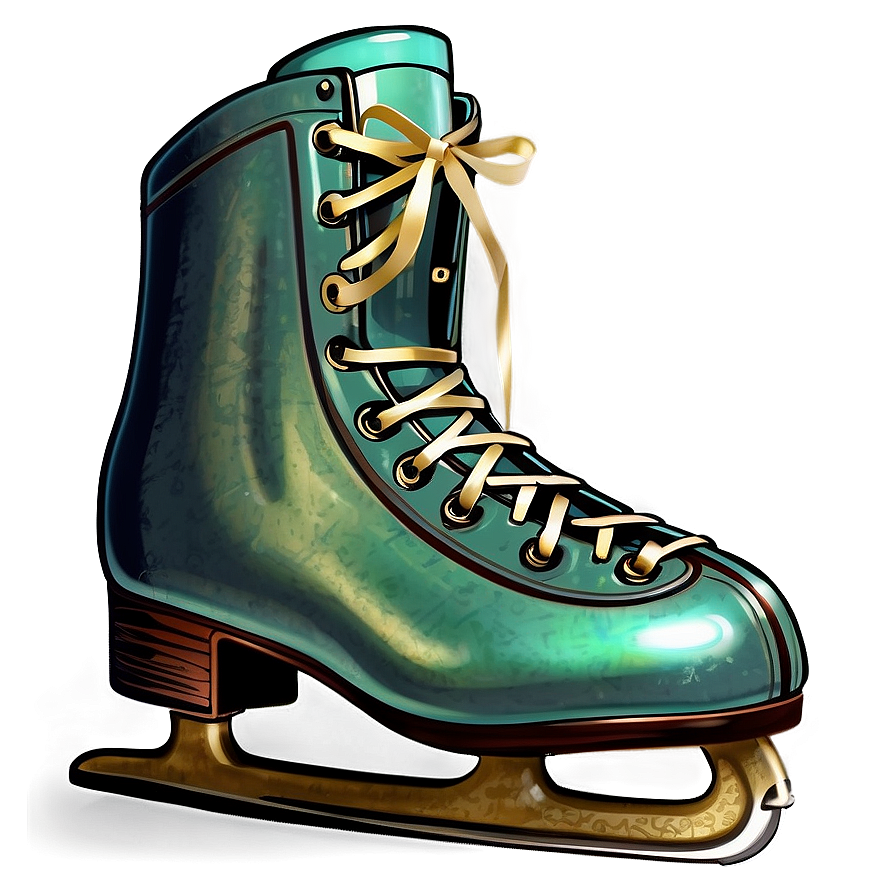 Vintage Ice Skates PNG kup PNG image with a transparent background, free high-resolution download