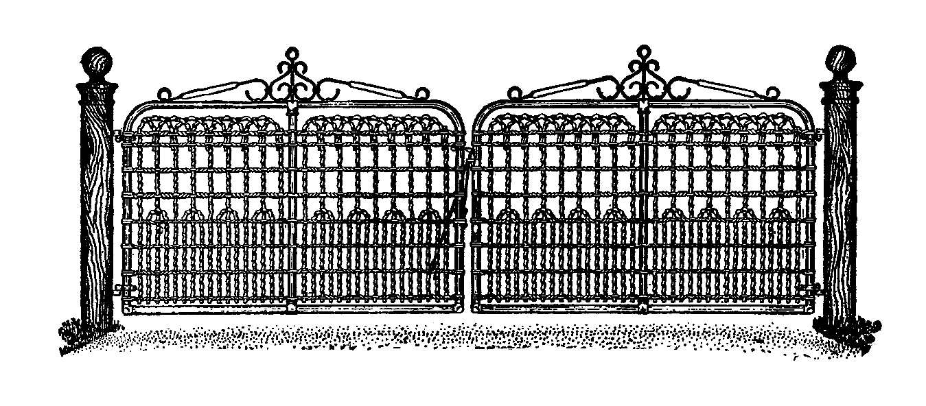 Fancy Gate PNG Image PNG with transparent background
