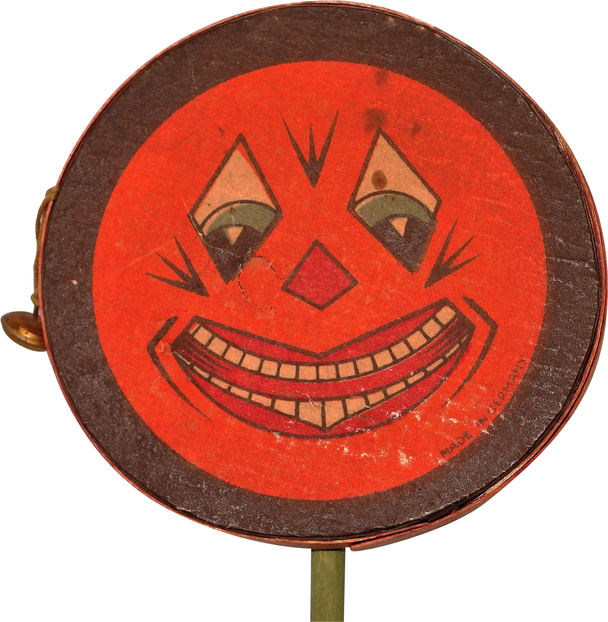 Vintage Jack O Lantern Face On Stick