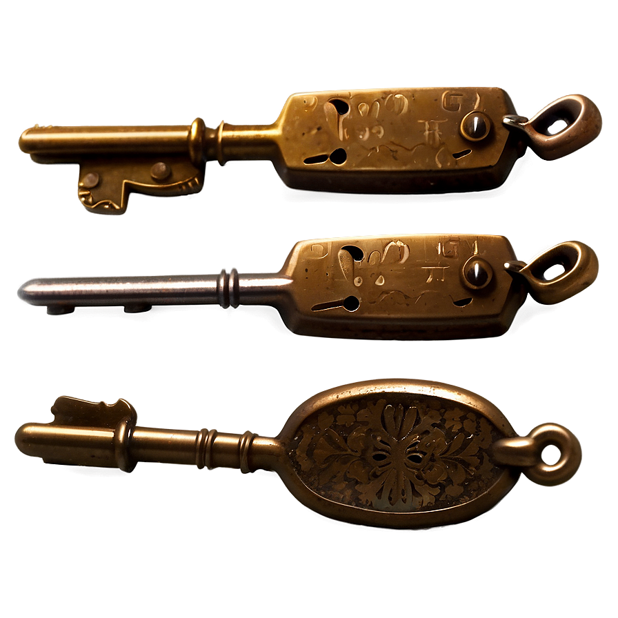 Vintage Keys PNG 05242024 PNG with transparent background