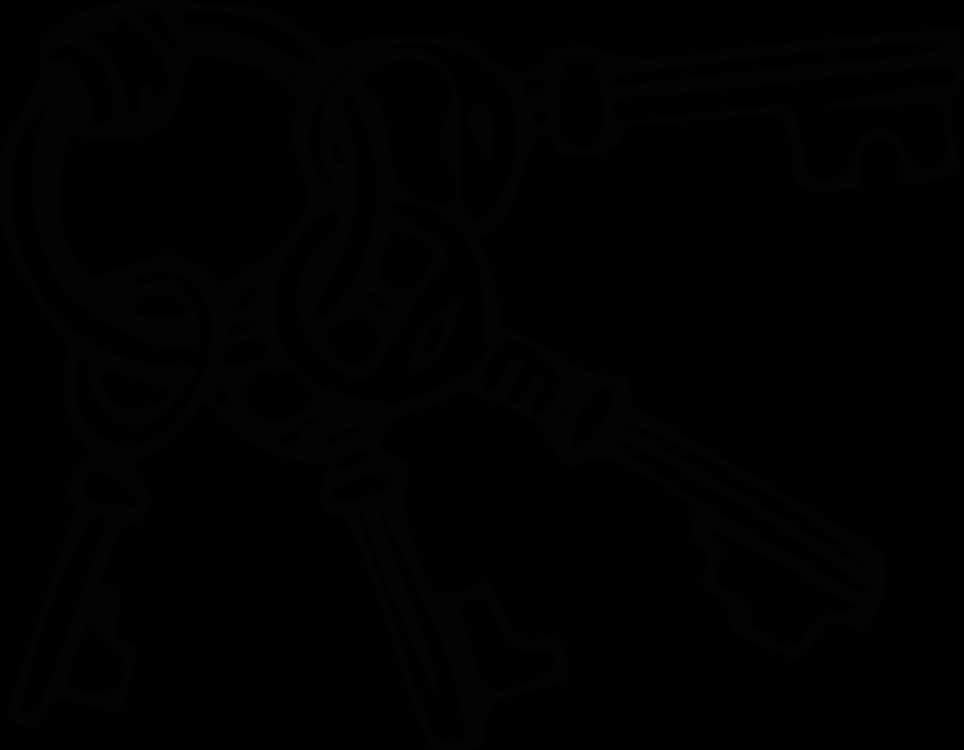 Keys Black And White, HD Png Download PNG with transparent background