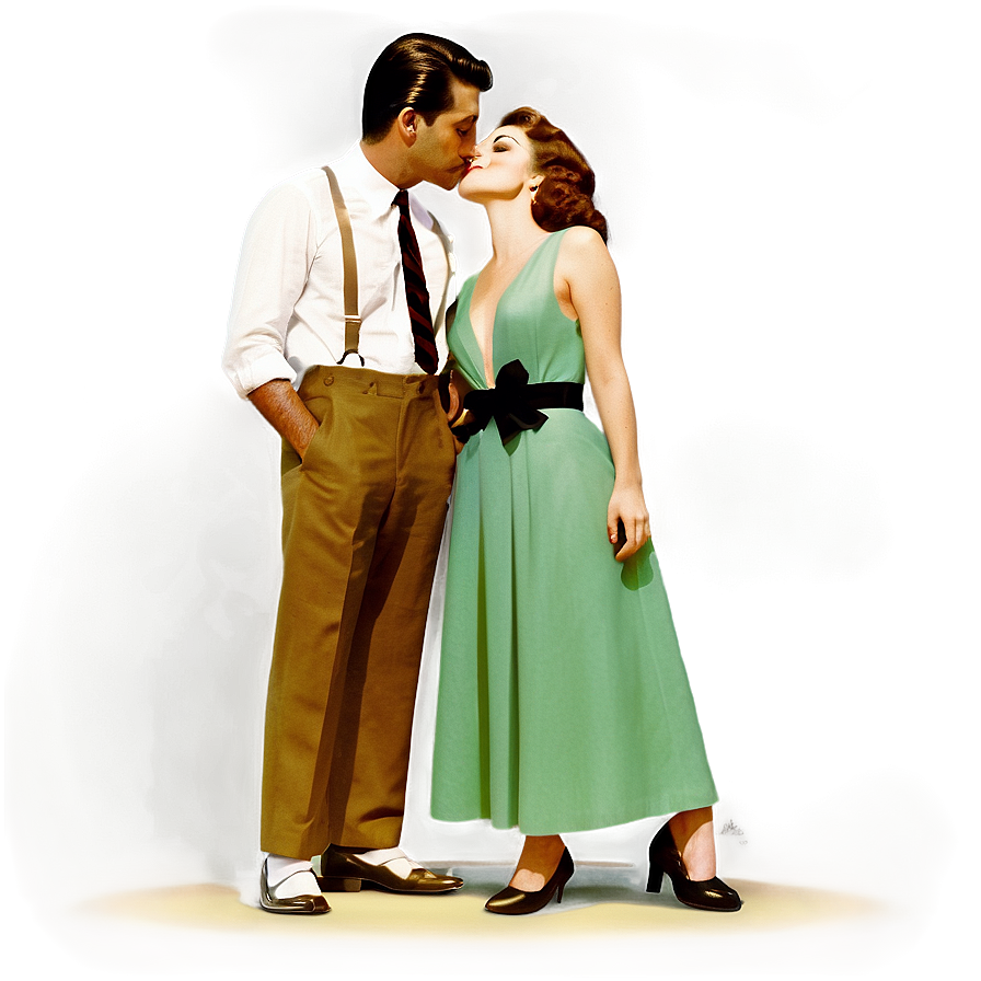Vintage Kiss PNG hro PNG with transparent background