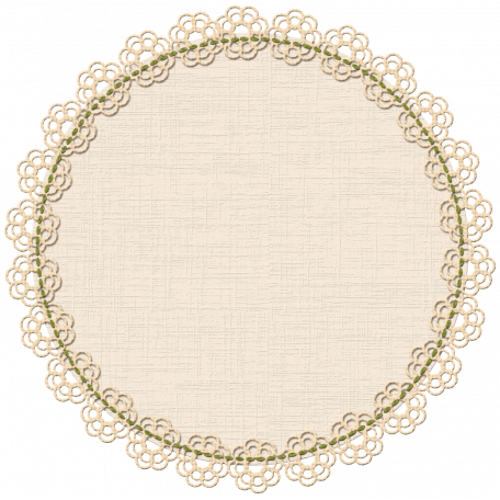 Vintage Lace Circle Border Design