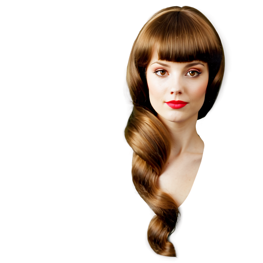 Vintage Lady With Brown Hair Png Ajs